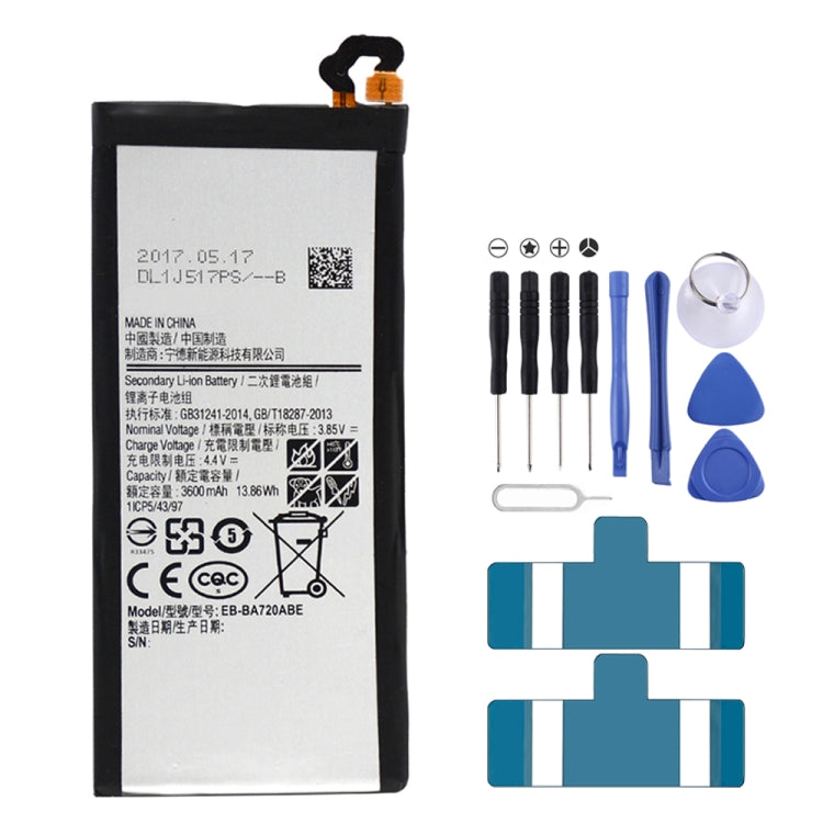 3600mAh Li-Polymer Battery EB-BA720ABE for Samsung Galaxy A7 (2017) / A720A / A720F - For Samsung by buy2fix | Online Shopping UK | buy2fix