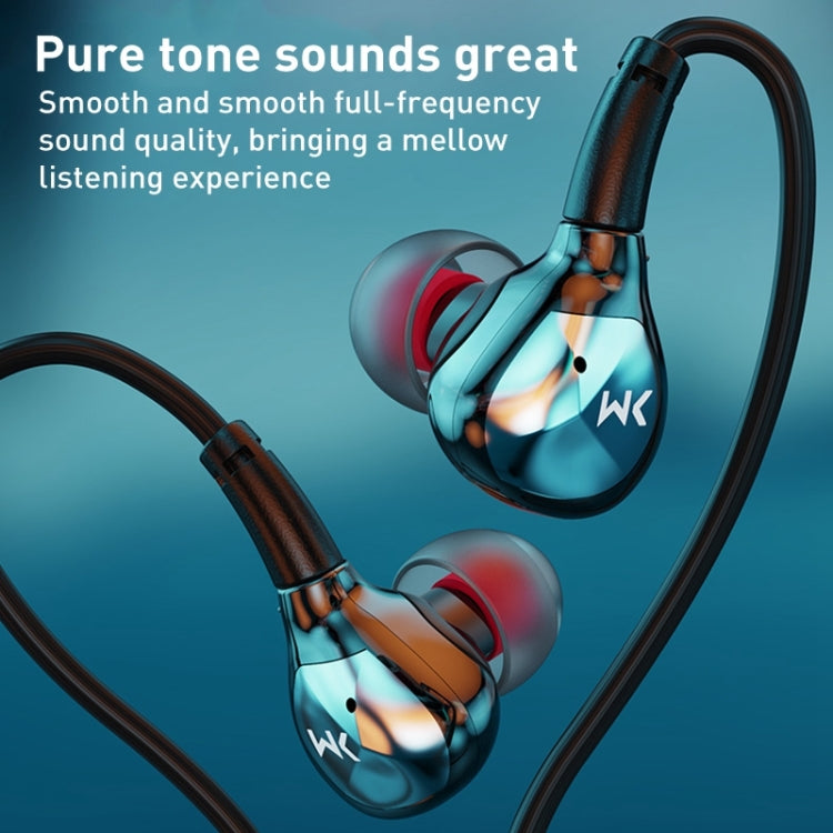 WK Black Gold Series YC06 USB-C/Type-C HIFI Sound Quality Wired Headphones(Tarnish) - Type-C Earphone by WK | Online Shopping UK | buy2fix