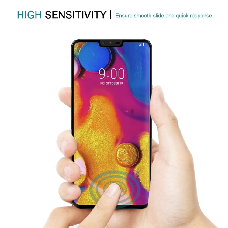 0.3mm 9H Surface Hardness 3D Curved Edge Full Screen Tempered Glass Film for LG V40 ThinQ - Mobile Accessories by buy2fix | Online Shopping UK | buy2fix