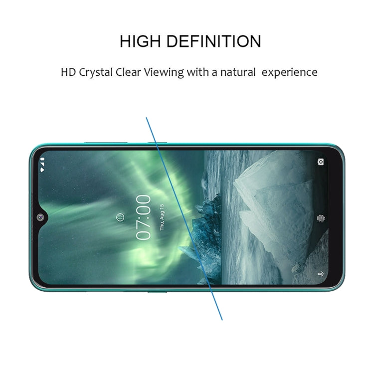 For Nokia 7.2 Full Glue Full Cover Screen Protector Tempered Glass film - Mobile Accessories by buy2fix | Online Shopping UK | buy2fix