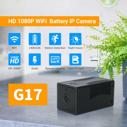 G17 2.0 Million Pixels HD 1080P Smart WiFi IP Camera, Support Night Vision & Two Way Audio & Motion Detection & TF Card, AU Plug - Security by buy2fix | Online Shopping UK | buy2fix