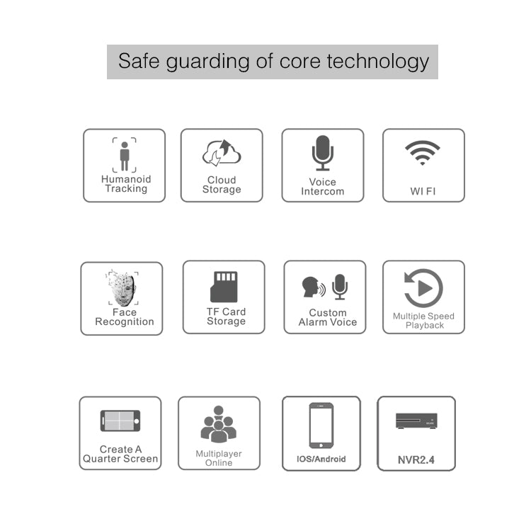 YT48 HD Wireless Indoor Network Shaking Head Binocular Camera, Support Motion Detection & Infrared Night Vision & Micro SD Card, UK Plug - Security by buy2fix | Online Shopping UK | buy2fix