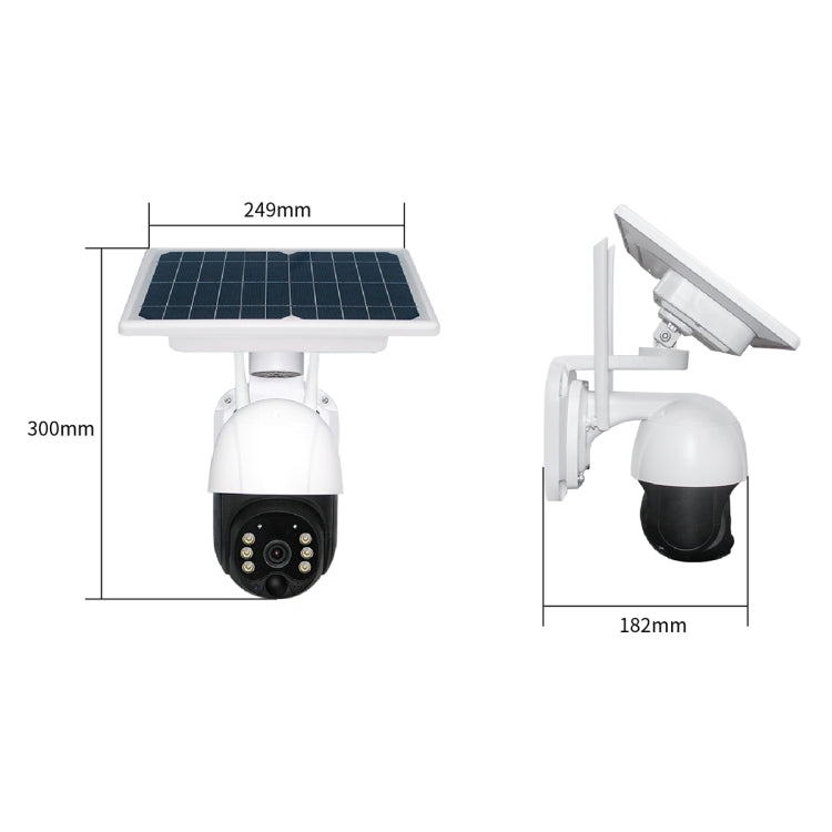 T23 2288 x 1288P Full HD Solar Powered WiFi Camera, Support PIR Alarm, Night Vision, Two Way Audio, TF Card - Security by buy2fix | Online Shopping UK | buy2fix