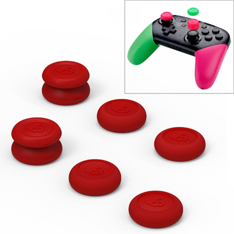 Skull&Co Pro / PS4 Gamepad Rocker Cap Button Cover Thumb Grip Set for Nintendo Switch / Switch Lite / JOYCON(Red) - Cases by buy2fix | Online Shopping UK | buy2fix