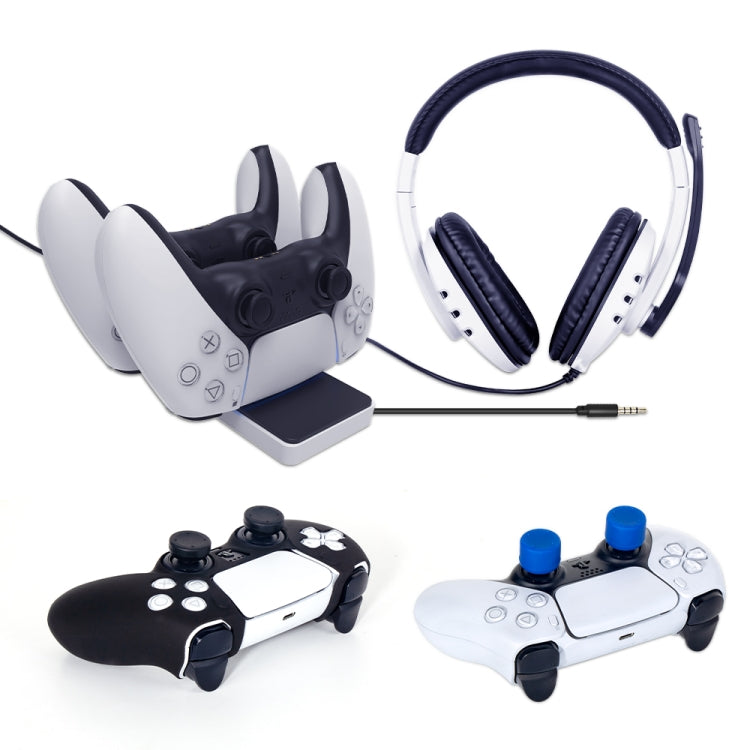 MKP-0592 8 in 1 Game Set For Sony PS5 - Headset & Microphone by buy2fix | Online Shopping UK | buy2fix