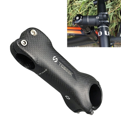 TOSEEK All Carbon Fiber 3KUD Texture Road Mountain Bike Ultra-light Handlebar Stem Riser Faucet, Size: 6 Degree, 100mm (Matte) - Bicycle Grips by TOSEEK | Online Shopping UK | buy2fix