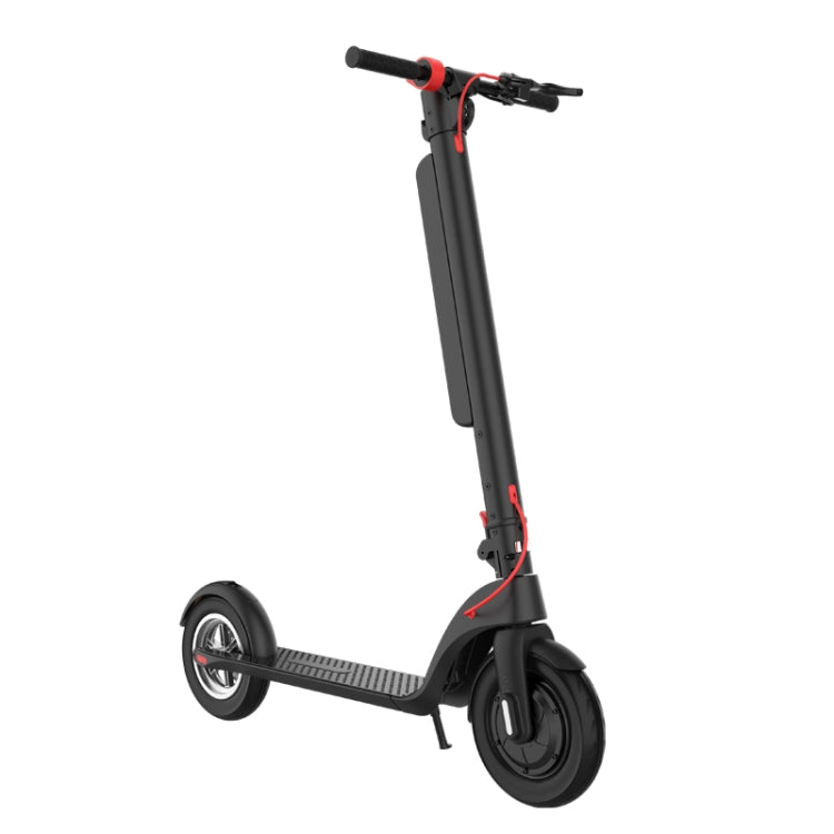 [EU Warehouse] X8 Outdoor Waterproof Foldable Electric Scooter with 10 inch Vacuum Tires & LCD Display & LED Lights & 10AH Lithium Battery, Load-bearing: 20-100kg (Black) - Electric Scooters by buy2fix | Online Shopping UK | buy2fix