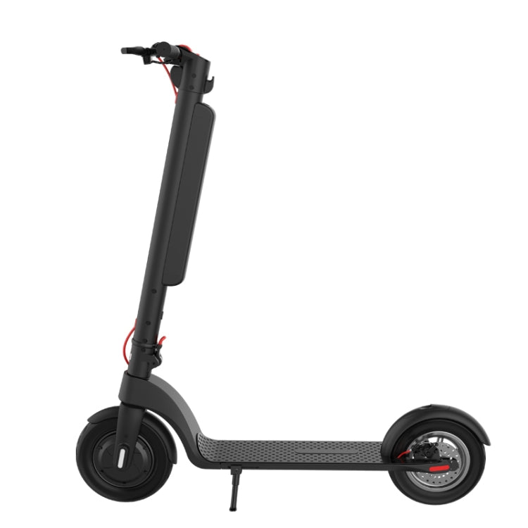 [EU Warehouse] X8 Outdoor Waterproof Foldable Electric Scooter with 10 inch Vacuum Tires & LCD Display & LED Lights & 10AH Lithium Battery, Load-bearing: 20-100kg (Black) - Electric Scooters by buy2fix | Online Shopping UK | buy2fix