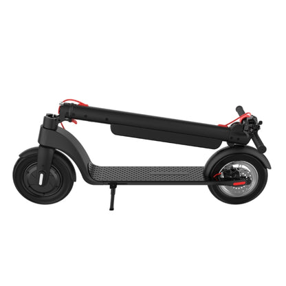 [EU Warehouse] X8 Outdoor Waterproof Foldable Electric Scooter with 10 inch Vacuum Tires & LCD Display & LED Lights & 10AH Lithium Battery, Load-bearing: 20-100kg (Black) - Electric Scooters by buy2fix | Online Shopping UK | buy2fix