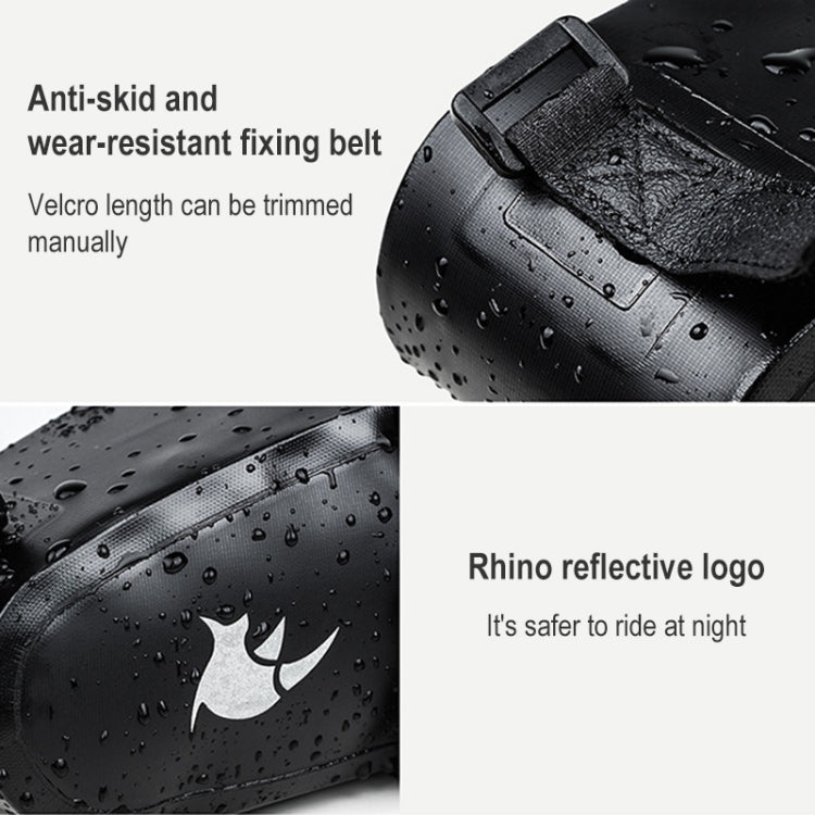 Rhinowalk TF551 2.5L Full Waterproof Bicycle Saddle Bag (Black) - Bicycle Bags by Rhinowalk | Online Shopping UK | buy2fix