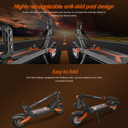 [EU Warehouse] Kukirin G2 Max 1000W 48V 20AH Three-speed Folding Electric Offroad Scooter with LED Display - Electric Scooters by Kukirin | Online Shopping UK | buy2fix