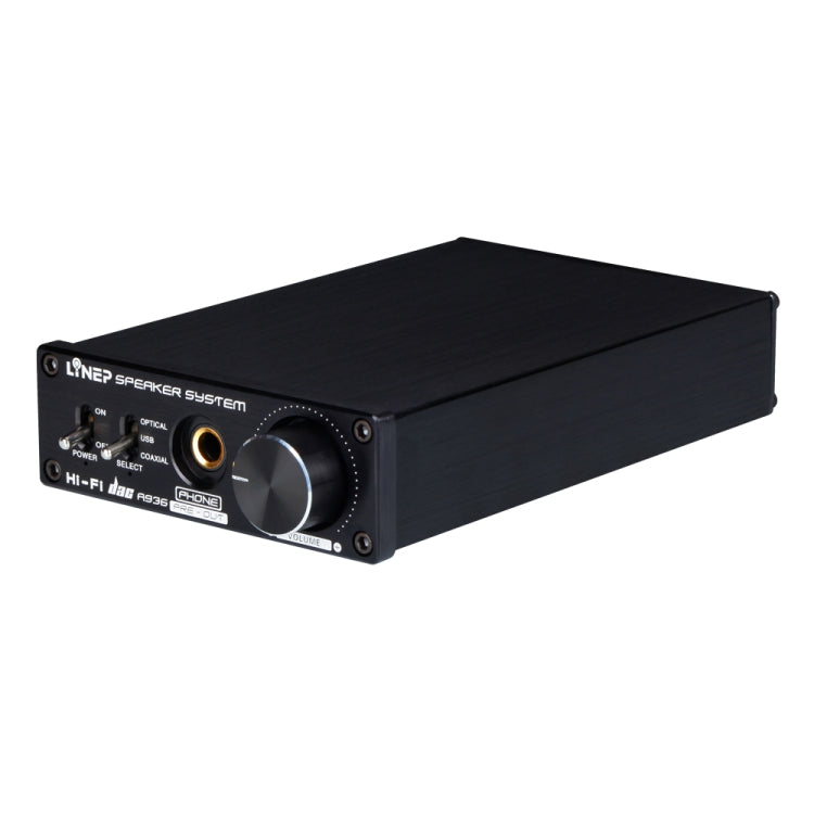 A936 Portable Fiber Coaxial USB Headphone Amplifier Digital Audio DAC Decoder (Black) - Consumer Electronics by buy2fix | Online Shopping UK | buy2fix