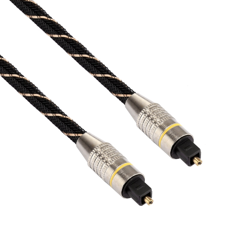 1m OD6.0mm Gold Plated Metal Head Woven Net Line Toslink Male to Male Digital Optical Audio Cable - Audio Optical Cables by buy2fix | Online Shopping UK | buy2fix