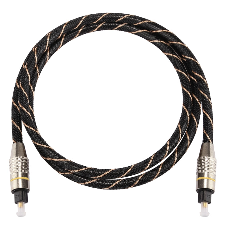 1m OD6.0mm Gold Plated Metal Head Woven Net Line Toslink Male to Male Digital Optical Audio Cable - Audio Optical Cables by buy2fix | Online Shopping UK | buy2fix