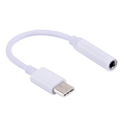 USB-C / Type-C to 3.5mm Audio Adapter, Length: about 10cm(White) - Type-C Adapter by buy2fix | Online Shopping UK | buy2fix