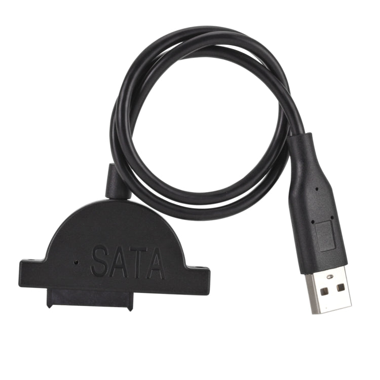 Slim SATA 13 Pin Female to USB 2.0 Adapter Converter Cable for Laptop ODD CD DVD Optical Drive, Cable Length: about 45cm - eSATA & SATA & IDE by buy2fix | Online Shopping UK | buy2fix