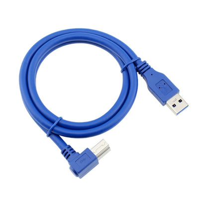 USB 3.0 A Male to Right 90 Degrees Angle USB 3.0 Type-B Male High Speed Printer Cable, Cable Length: 2m - USB 3.0 by buy2fix | Online Shopping UK | buy2fix