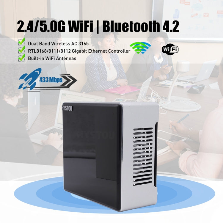 HYSTOU M5 Windows 7/8/10 / WES7/10/Linux System Mini PC, Intel Core i7-1165G7 Quad Core 8 Threads up to 4.7GHz, 64GB RAM+1TB SSD, UK Plug - Windows Mini PCs by HYSTOU | Online Shopping UK | buy2fix