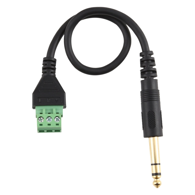 6.35mm Male to 3 Pin Pluggable Terminals Solder-free Connector Solderless Connection Adapter Cable, Length: 30cm - Consumer Electronics by buy2fix | Online Shopping UK | buy2fix