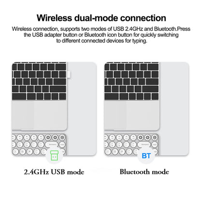 Original Xiaomi Youpin MIIIW 85 Keys 2.4GHz Mini Bluetooth Dual-Mode Wireless Keyboard(White) - Computer & Networking by Xiaomi | Online Shopping UK | buy2fix