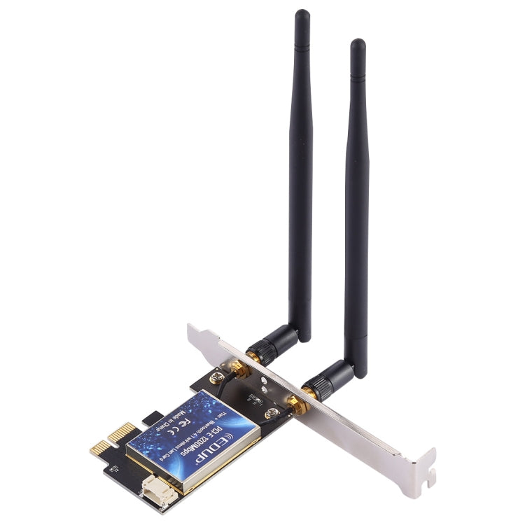 EDUP EP-9620 2 in 1 AC1200Mbps 2.4GHz & 5.8GHz Dual Band PCI-E 2 Antenna WiFi Adapter External Network Card + Bluetooth - USB Network Adapter by EDUP | Online Shopping UK | buy2fix