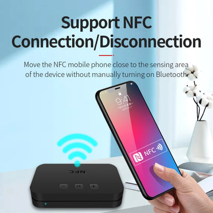 TI-800 NFC Desktop Bluetooth 5.0  Adapter Music Receiver for USB Drive Reads Bluetooth Speaker (Black) - Apple Accessories by buy2fix | Online Shopping UK | buy2fix