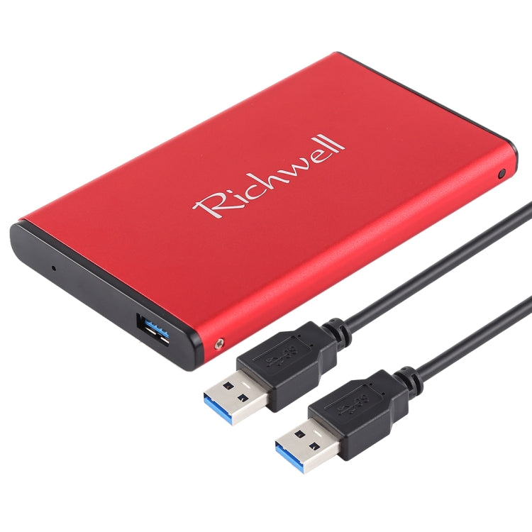 Richwell SATA R2-SATA-160GB 160GB 2.5 inch USB3.0 Super Speed Interface Mobile Hard Disk Drive(Red) - External Hard Drives by Richwell | Online Shopping UK | buy2fix