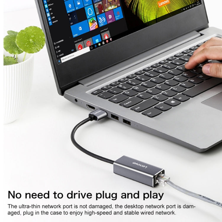 Lenovo F1-U01 Type-C / USB-C to Gigabit Ethernet Converter - Cable & Adapters by Lenovo | Online Shopping UK | buy2fix