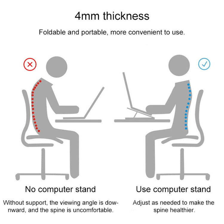 General-purpose Increased Heat Dissipation For Laptops Holder, Style: with Mobile Phone Holder with Rotation (White) - Computer & Networking by buy2fix | Online Shopping UK | buy2fix