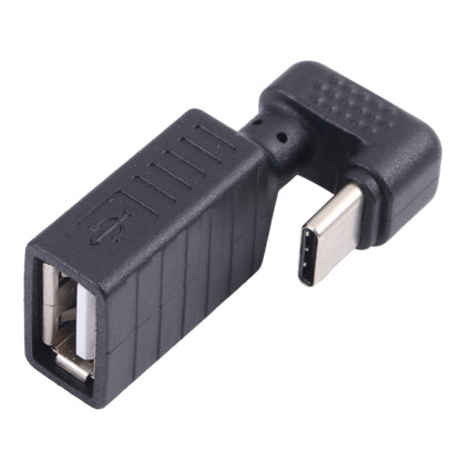 USB-C / Type-C Male to USB 2.0 Female U-shaped Elbow OTG Adapter - Computer & Networking by buy2fix | Online Shopping UK | buy2fix