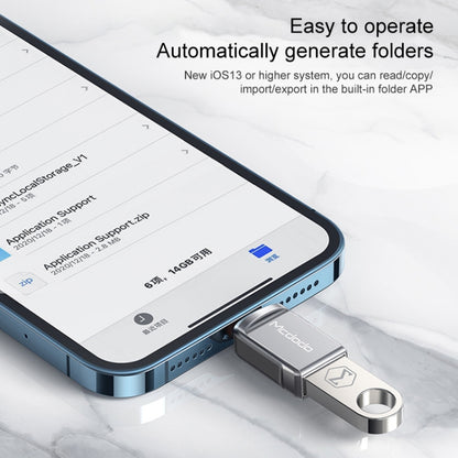 MCDODO USB 3.0 Female to 8 Pin Male OTG Converter USB Flash Disk - U Disk & Card Reader by Mcdodo | Online Shopping UK | buy2fix