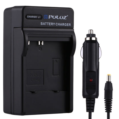 PULUZ Digital Camera Battery Car Charger for CASIO CNP40 Battery - Camera Accessories by PULUZ | Online Shopping UK | buy2fix