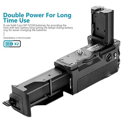 PULUZ Vertical Camera Battery Grip for Sony A6300 Digital SLR Camera - Battery Grip by PULUZ | Online Shopping UK | buy2fix