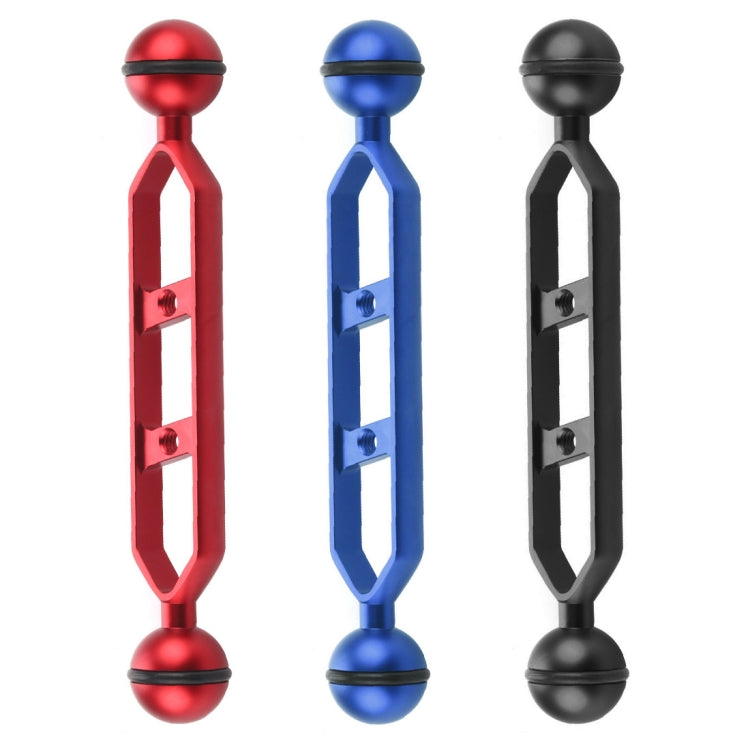 PULUZ 7.0 inch 17.7cm Aluminum Alloy Dual Balls Arm, Ball Diameter: 25mm(Blue) - Camera Accessories by PULUZ | Online Shopping UK | buy2fix