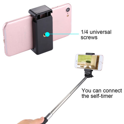 PULUZ Selfie Sticks Tripod Mount Phone Clamp with 1/4 inch Screw Hole for iPhone, Samsung, HTC, Sony, LG and other Smartphones - Apple Accessories by PULUZ | Online Shopping UK | buy2fix