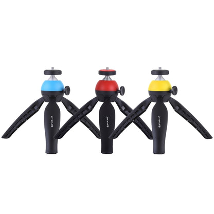 PULUZ Pocket Mini Tripod Mount with 360 Degree Ball Head for Smartphones, GoPro, DSLR Cameras(Blue) - Tripods by PULUZ | Online Shopping UK | buy2fix