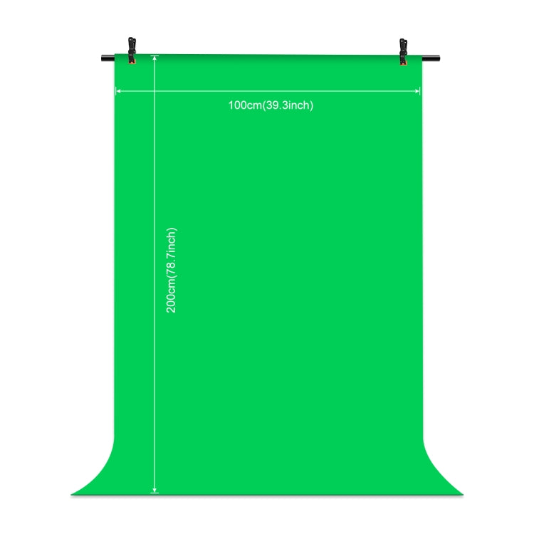 PULUZ 1x2m T-Shape Photo Studio Background Support Stand Backdrop Crossbar Bracket Kit with Clips(Green) - Other by PULUZ | Online Shopping UK | buy2fix