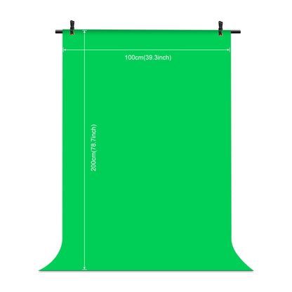 PULUZ 1x2m T-Shape Photo Studio Background Support Stand Backdrop Crossbar Bracket Kit with Clips(Green) - Other by PULUZ | Online Shopping UK | buy2fix