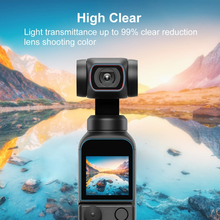 PULUZ 9H 2.5D HD Tempered Glass Lens Protector + Screen Film for DJI OSMO Pocket 2 - DJI & GoPro Accessories by PULUZ | Online Shopping UK | buy2fix