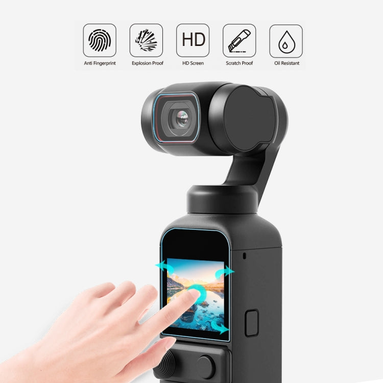 PULUZ 9H 2.5D HD Tempered Glass Lens Protector + Screen Film for DJI OSMO Pocket 2 - DJI & GoPro Accessories by PULUZ | Online Shopping UK | buy2fix