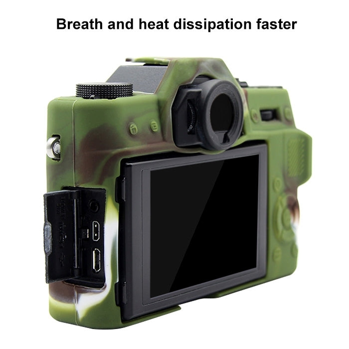 PULUZ Soft Silicone Protective Case for FUJIFILM X-T20(Camouflage) - Camera Accessories by PULUZ | Online Shopping UK | buy2fix