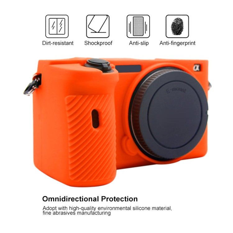 PULUZ Soft Silicone Protective Case for Sony A6600 / ILCE-6600(Orange) - Protective Case by PULUZ | Online Shopping UK | buy2fix