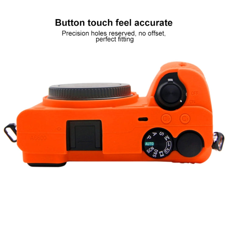 PULUZ Soft Silicone Protective Case for Sony A6600 / ILCE-6600(Orange) - Protective Case by PULUZ | Online Shopping UK | buy2fix