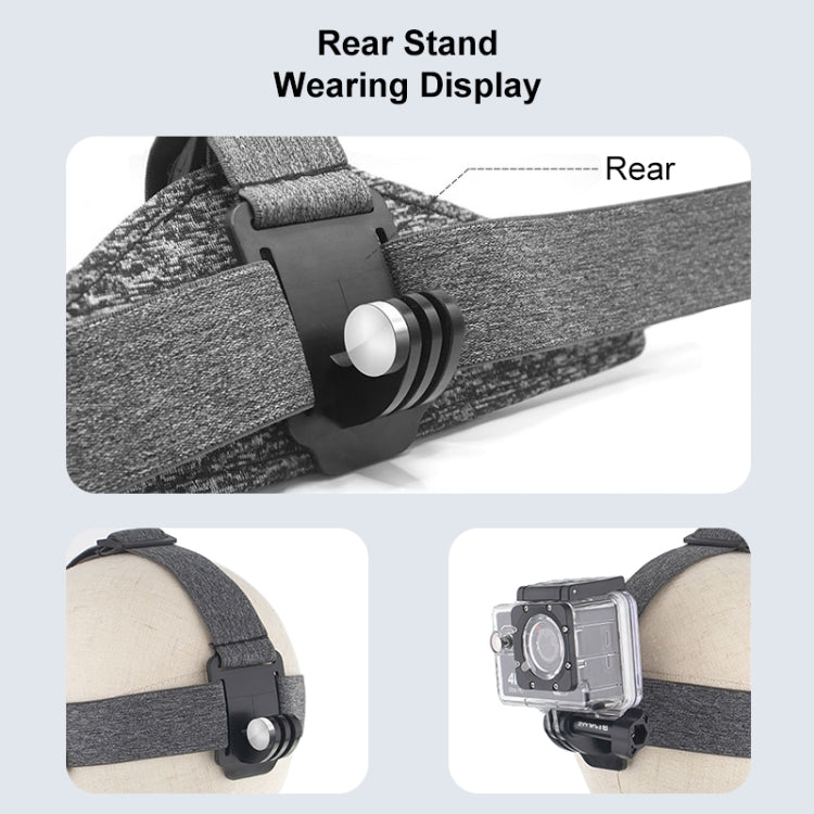 PULUZ Adjustable Head Strap Belt Mount with Phone Clamp & J Hook Mount & Long Screw - Head Belt by PULUZ | Online Shopping UK | buy2fix