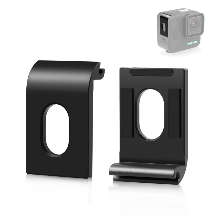 For GoPro Hero11 Black Mini PULUZ Metal Battery Side Interface Cover (Black) - Repair & Spare Parts by PULUZ | Online Shopping UK | buy2fix