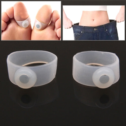 10 Pairs of Magnetic Losing Weight Toe Rings(White) - Outdoor & Sports by buy2fix | Online Shopping UK | buy2fix