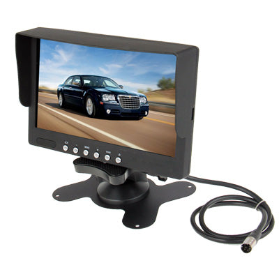 7 inch LCD Color Monitor / Two Way Video Input, One Way Audio Input - Car Monitor by buy2fix | Online Shopping UK | buy2fix