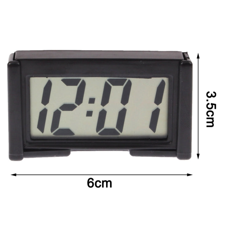 LCD Digital Electronic Car Clock Car Interior Accessory Date Calendar Time Display(Black) - In Car by buy2fix | Online Shopping UK | buy2fix