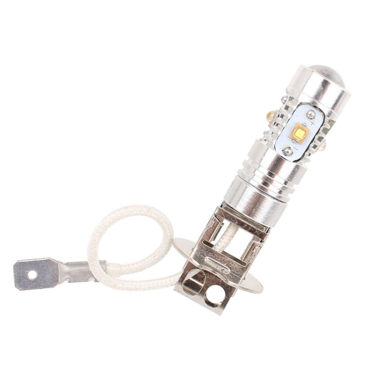 H3 25W 1250LM 6500K White Light 5 XT-E LED Car Foglight , Constant Current , DC12-24V ( Silver + Yellow ) - In Car by buy2fix | Online Shopping UK | buy2fix