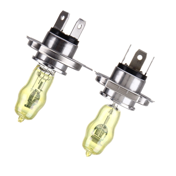 H4 Xenon Pure Yellow Bulbs, 12V 100/90W - In Car by buy2fix | Online Shopping UK | buy2fix